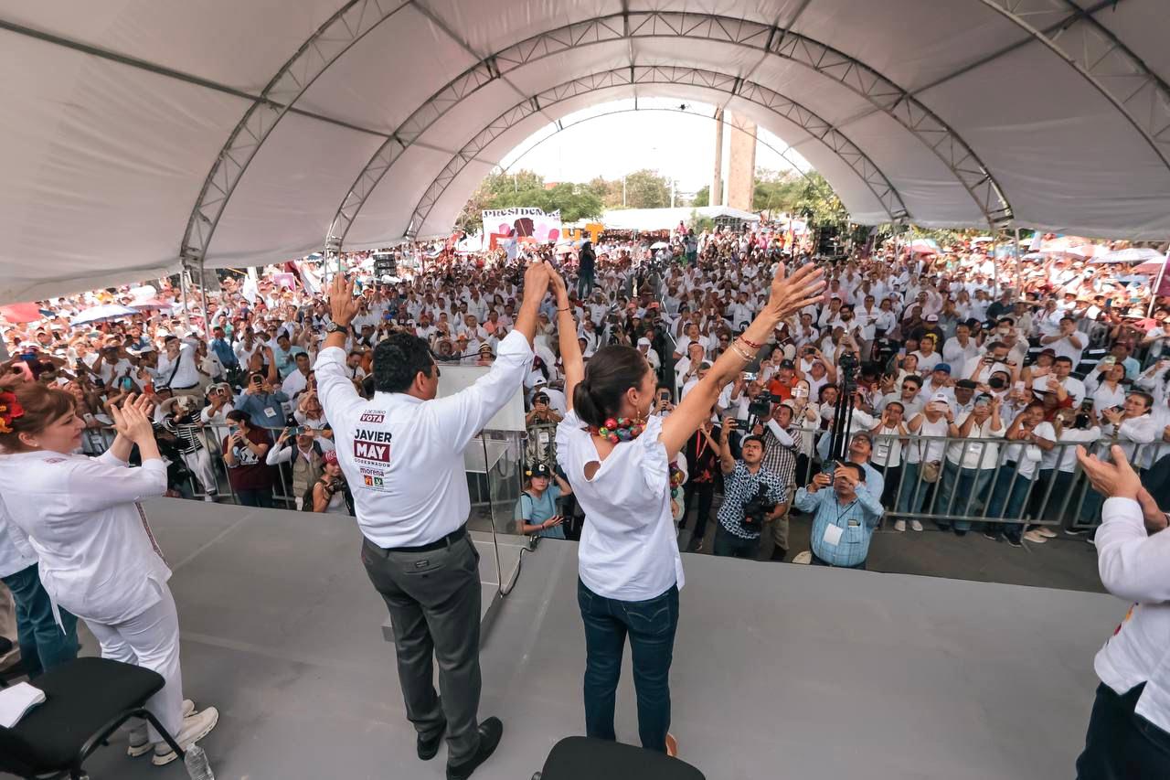 VAMOS POR LA FELICIDAD DEL PUEBLO, AFIRMA JAVIER MAY EN SU ARRANQUE DE CAMPAÑA DONDE PRESENTÓ SUS 50 COMPROMISOS CON TABASCO